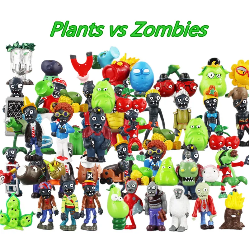 13 Gaya 5 10 Cm Plants Vs Zombies Mainan Pvc Koleksi Tanaman Zombie Pvz Gambar Mainan Boneka Model Chirstmas Hadiah Aliexpress