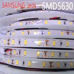 SAMSUNG SMD 5630 светодио дный ленты 5 м 60 светодио дный s/m 12 В ленты света Водонепроницаемый естественный Нейтральный Теплый белый Ultra Bright IP65