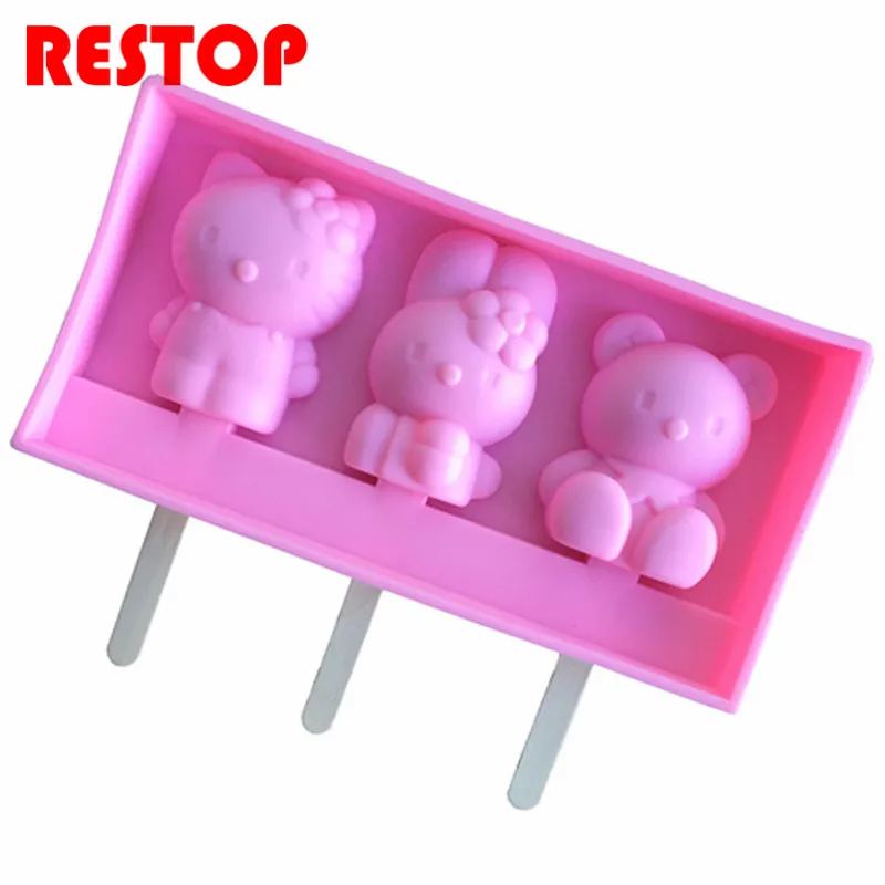 Hello kitty формы силиконовые Lollipop Шоколад Плесень культурного наследия Силиконовая