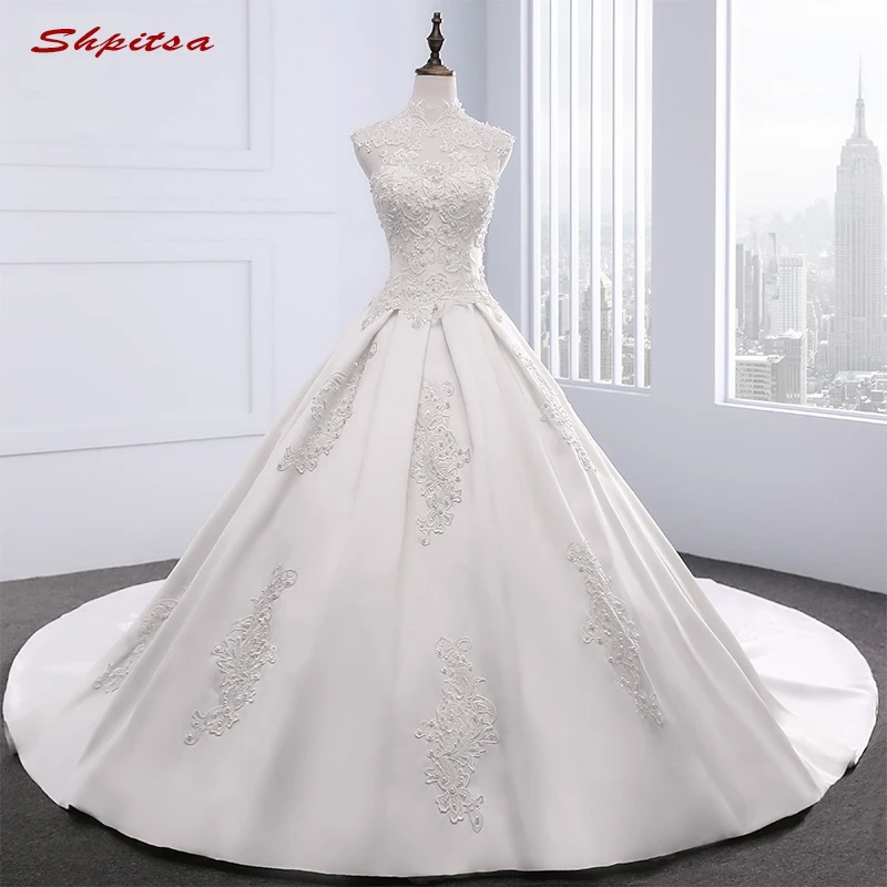 

Lace Wedding Dresses 2017 Ball Gown High Neck Beaded Country Western Weddingdress China Bridal Gowns Weding Weeding Dress
