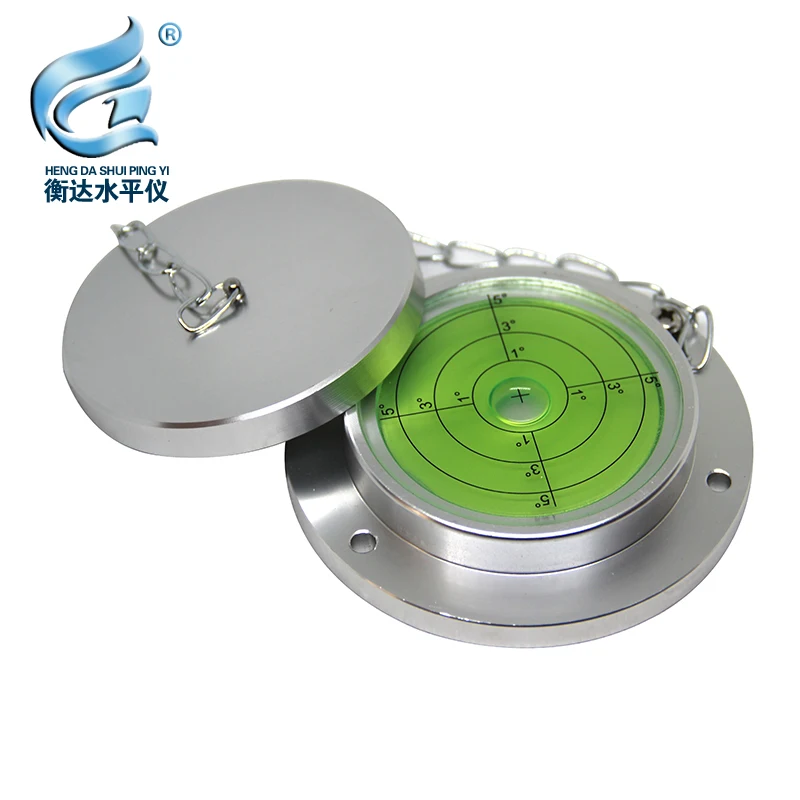 

Package freight Metal Round Level Bubble with protective Cover Large Universal Spirit Horizontal bubbles100*75*20mm
