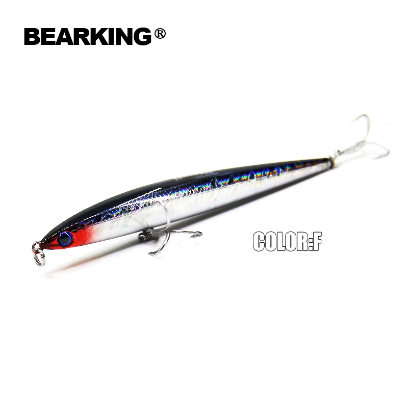 5pcs/lot fishing lures Fishing tackle Bearking minnow hard baits 125mm 26g,sinking penceil bait, assorted colors Free shipping 5pcs/lot fishing lures Fishing tackle Bearking minnow hard baits 125mm 26g,sinking penceil bait, assorted colors Free shipping