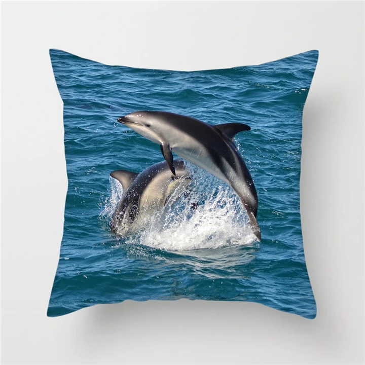 Чехол для дивана Fuwatacchi с изображением дельфина украшение дома и автомобиля