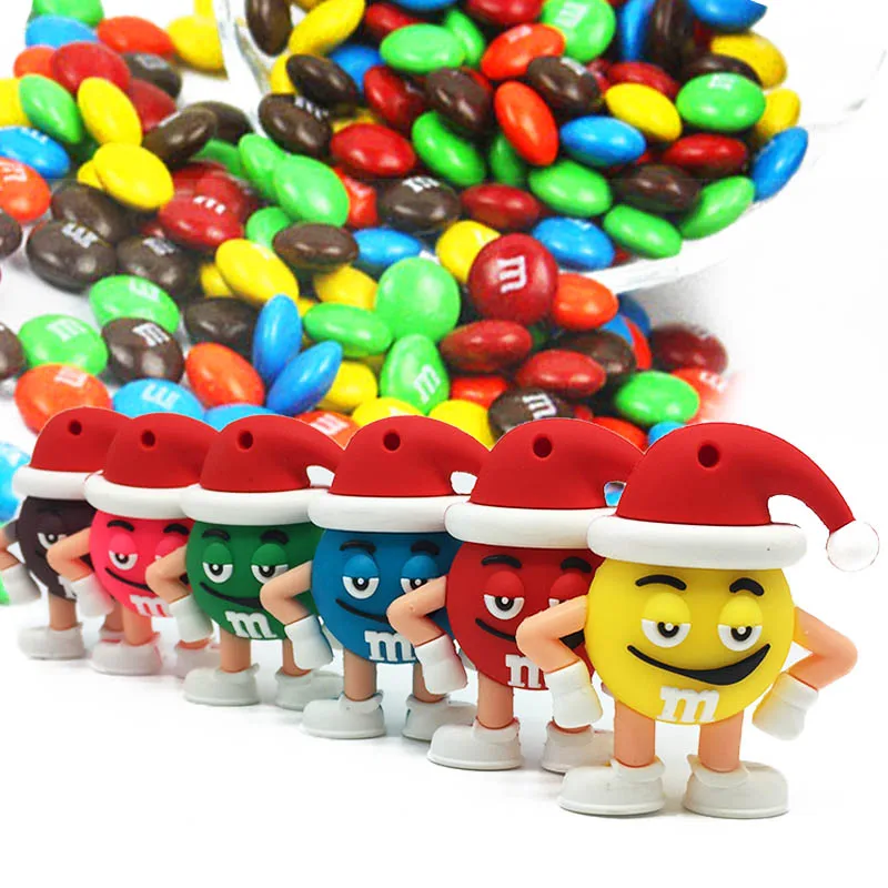 usb flash drive 64gb usb stick 32gb pen drive 16gb pendrive 128gb usb 2.0 8gb 4gb M&m's Chocolate MR Bean Cartoon Christmas gift