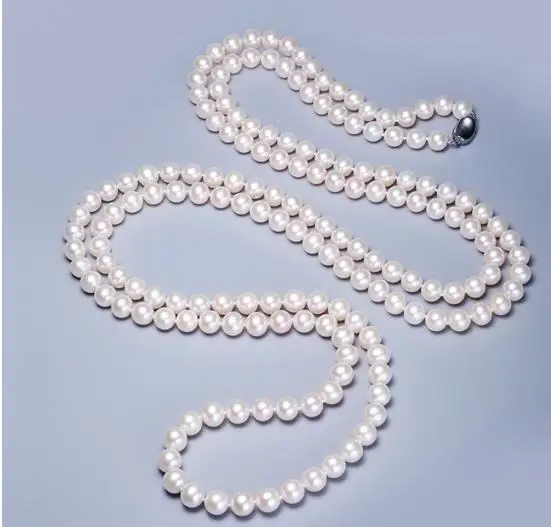

elegant AAA round 10-11mm south sea white pearl necklace 24inch 925s