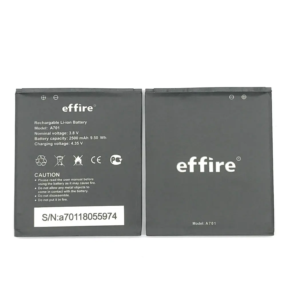 1 шт. новый 100% высококачественный аккумулятор effire A701 для A7 мобильный телефон +