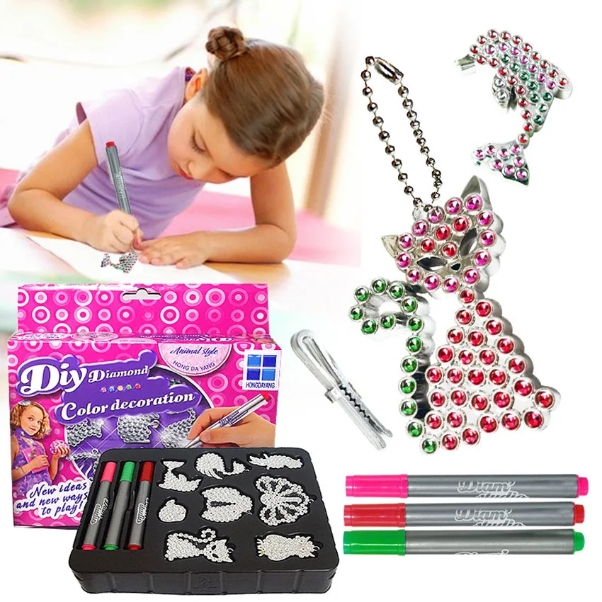 

Jewelry Hand - Drilling Creative Diy Toys Early Education Creative Diy For Girl Toys Gifts Crown and Animal