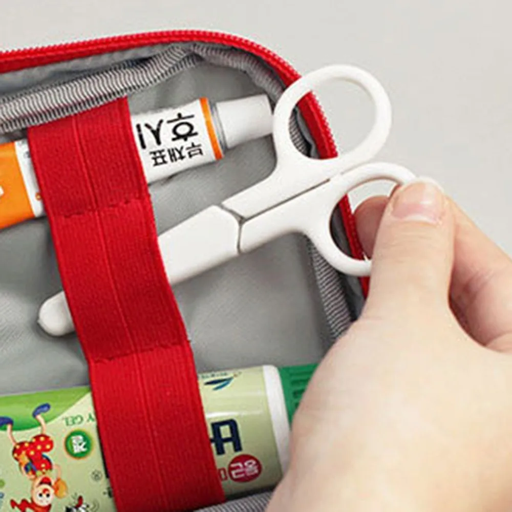 Kit de primeros auxilios portátil para campamento bolsa médica de emergencia kit de coche impermeable bolsa de supervivencia de viaje al aire libre bolsa vacía houshld