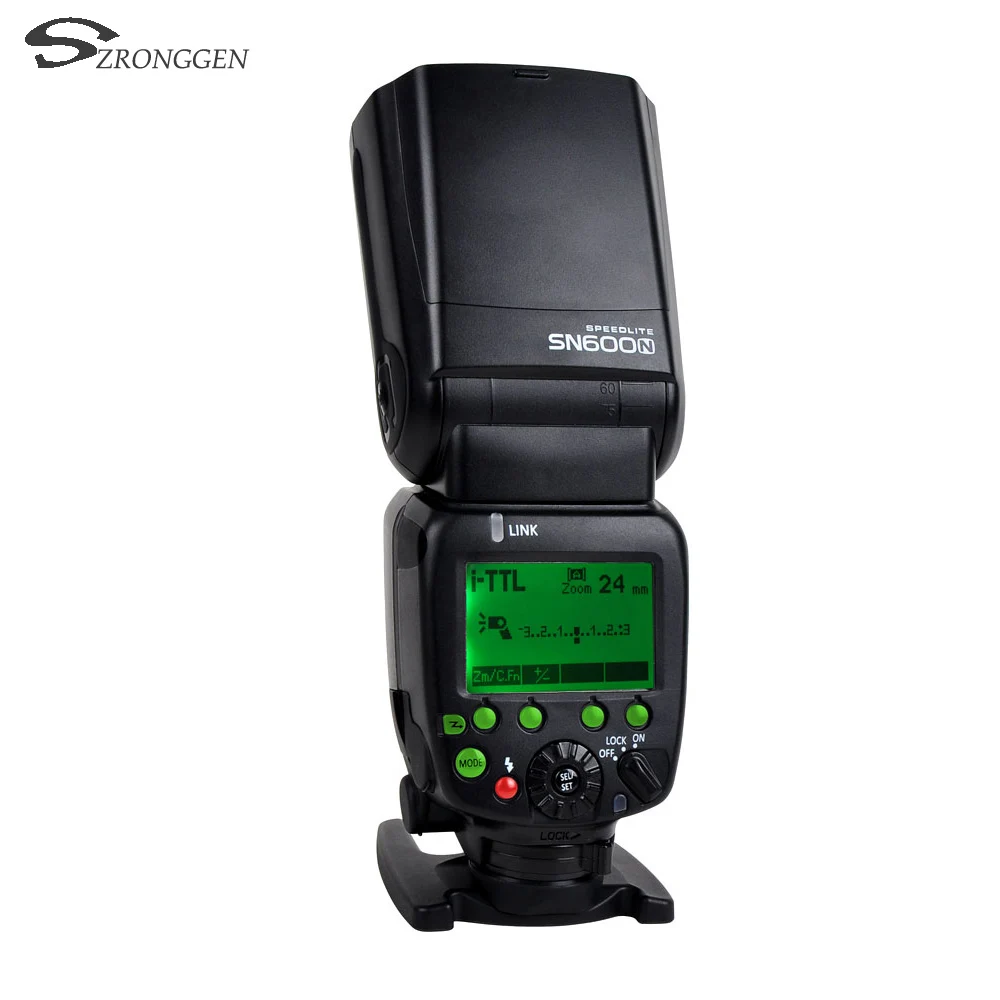 

Portable SHANNY SN600N HSS 1/8000S On-camera TTL GN60 Flashgun Flash Speedlite for Nikon D750 D800 D5200 D5300 DSLR Cameras