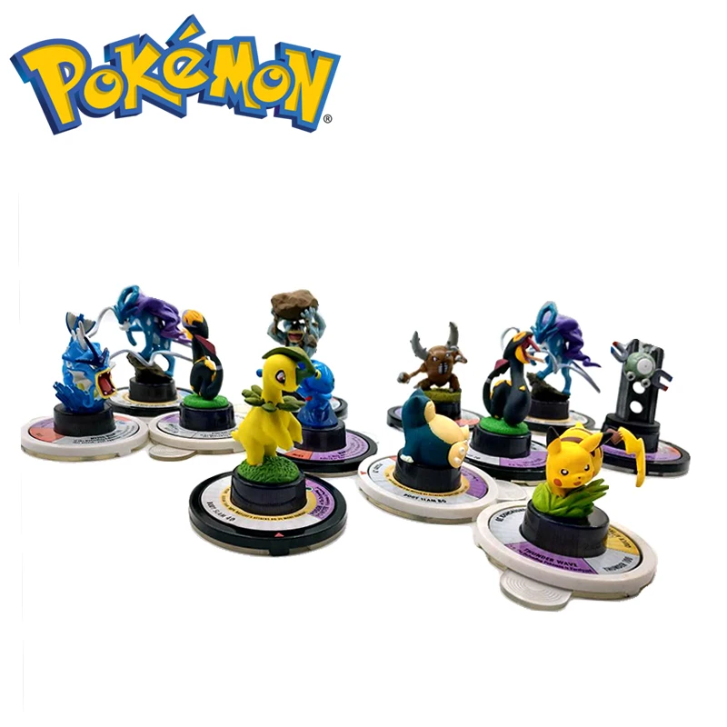 

15pcs/set 4.5-7cm Pokemoned Turntable Figures Cute Mini Figures Model Toys Brinquedos Collection Anime Kids Toys Ornaments K83