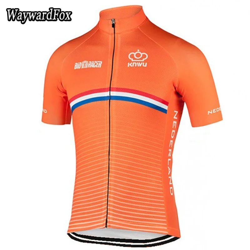 Команда Нидерландов оранжевая кофта для велоспорта комплект с коротким рукавом мужская велосипедная одежда костюм для верховой езды велосипедная одежда шорты гелевая подкладка