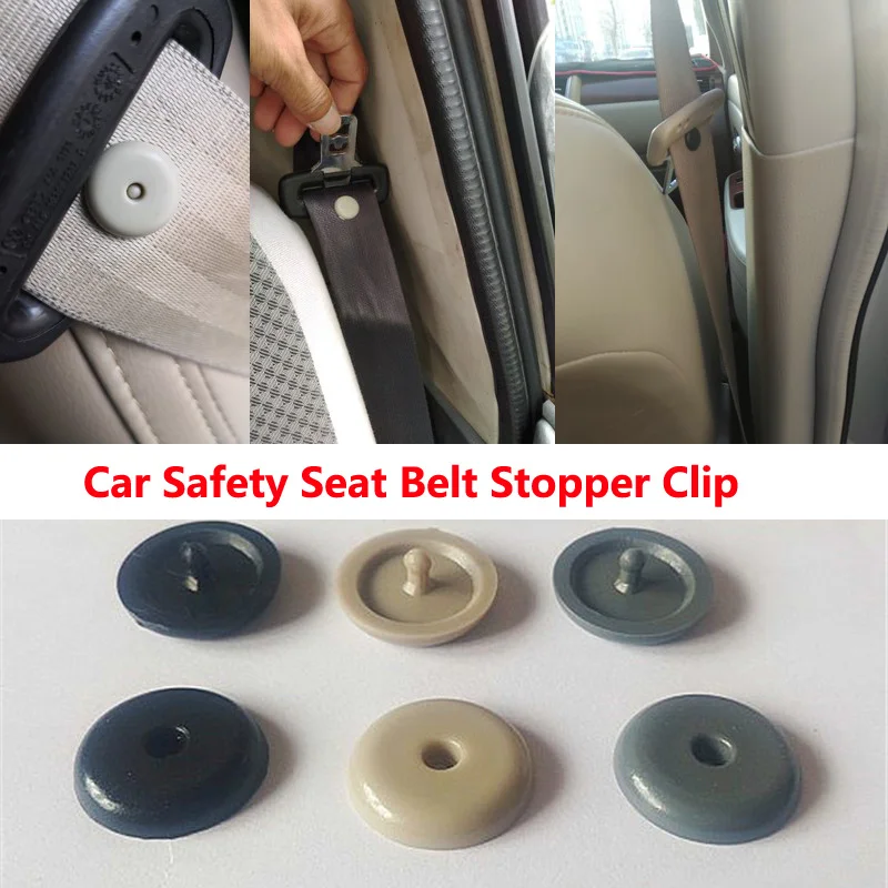Youwinme Car Safety Seat Belt Stopper Clip Auto Spacing Limit Buckle