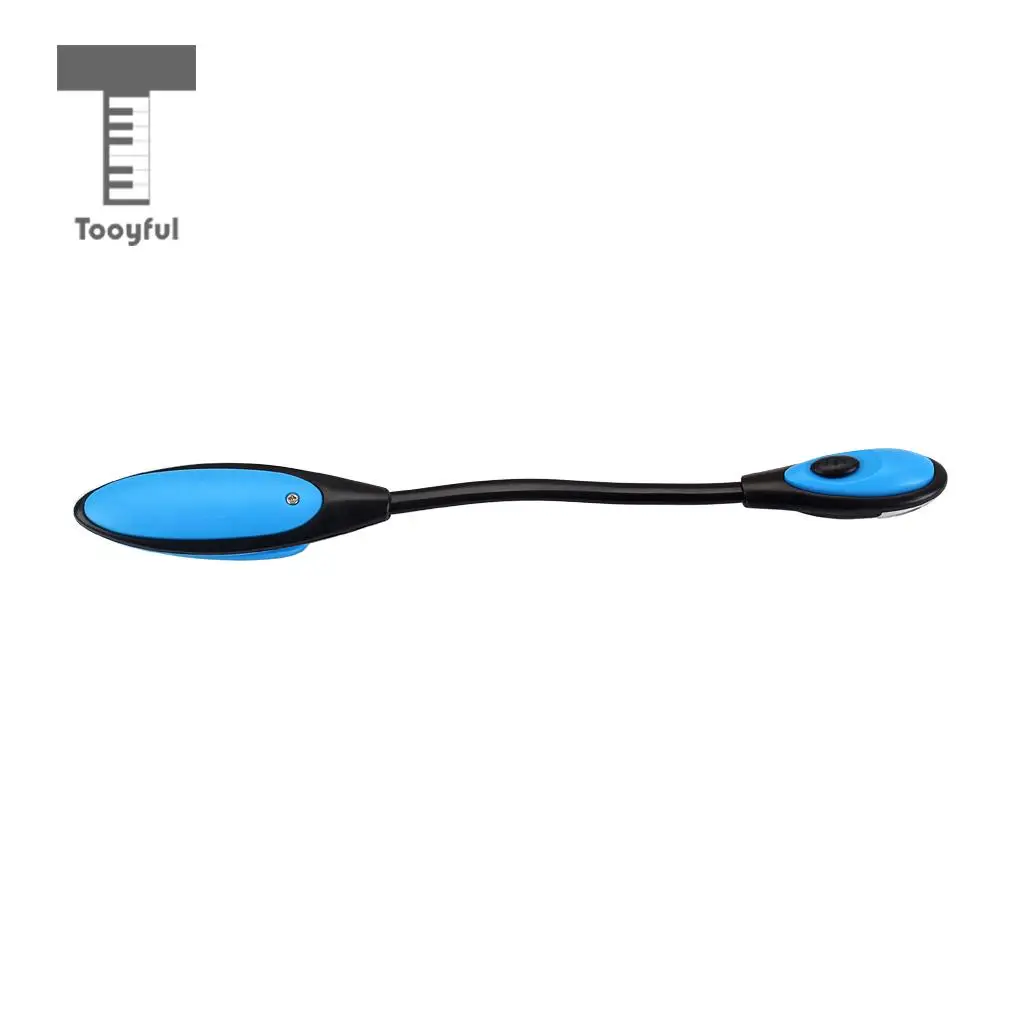 Tooyful Foldable Music Sheet Book Reading LED Light Music Stand Clip-on Lamp Piano Guitar Violin Playing Accessory