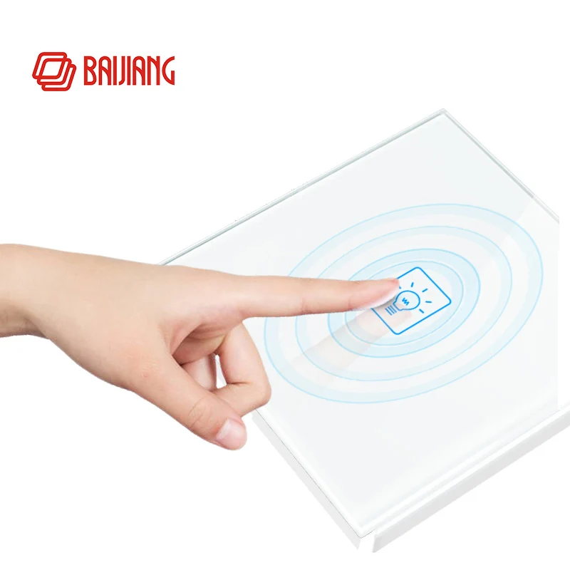 

Smart Home Standard Wall Touch Switch, 1 Gang 2 Way Light Wall Touch Switch, AC 220-250V, 50 W, No remote controller