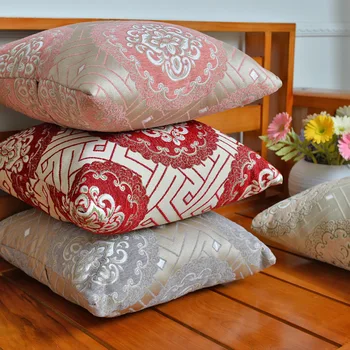 

Luxury Jacquard Elegant Floral Chenille Pillow Cover For Sofa Bedroom Cushion Cover Home Decorative