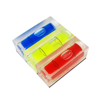 

QASE 15*15*40mm Square Column Water Level Meter Spirit Level Bubble with Magnetic stripe Colorful 1 Piece