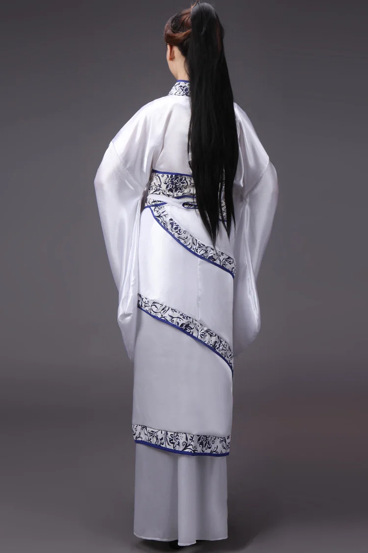 Новый Дизайн белый костюм Тан костюм Hanfu Косплэй женский костюм костюмы Белый Костюмы для народных китайских танцев