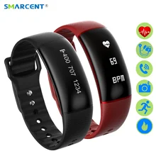 Smarcent умный Браслет Спорт Здоровье шагомер тонометр SmartBand пульсометр Беспроводные устройства Фитнес браслет для IOS Android
