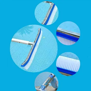 

Pool Brush Head Heavy Duty Swimming Pool Cleaning Brush Walls Tiles Floors Cleaning 66CY