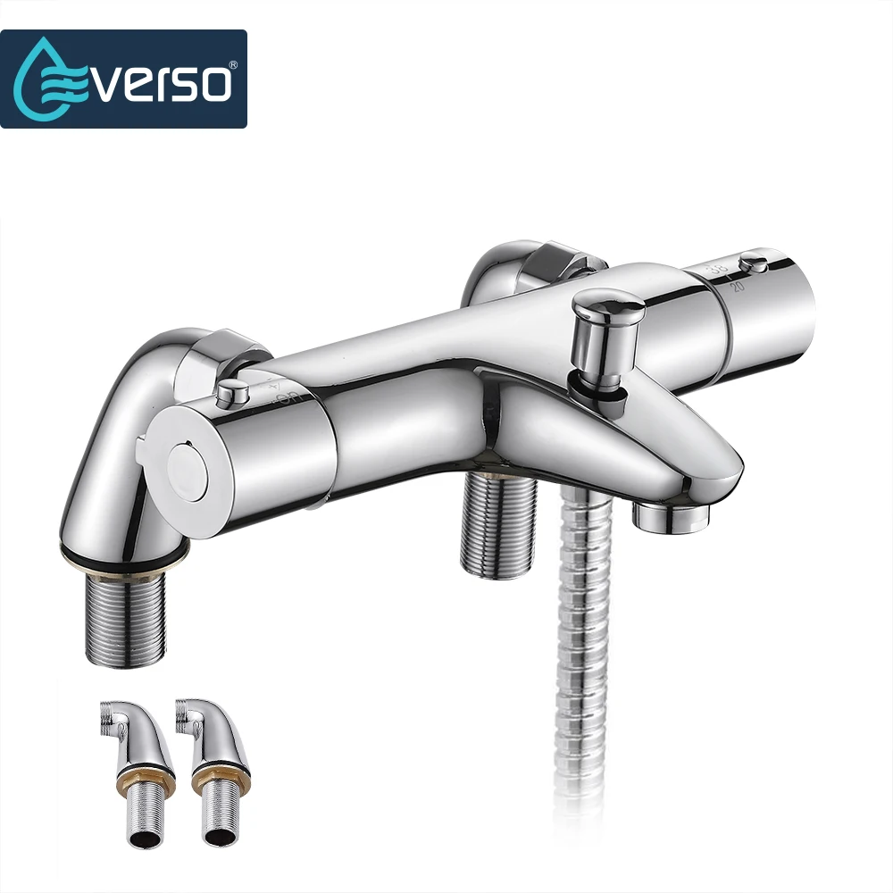 

EVERSO Bathroom Shower Set Bathtub Shower Faucets Thermostatic Mixing Valve Thermostatic Shower Mixer
