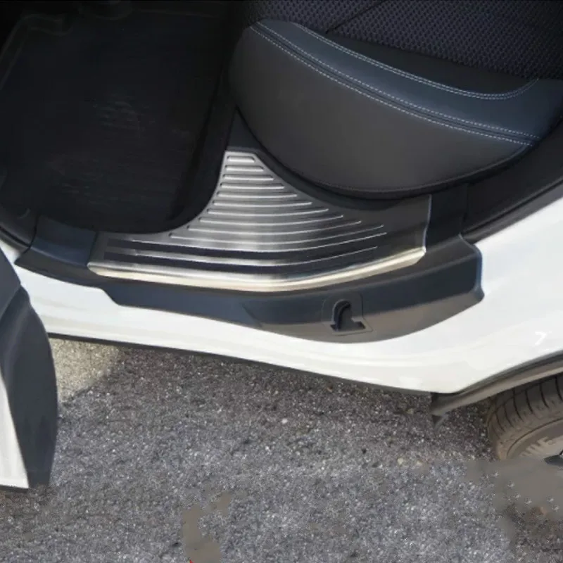 Автомобильная нержавеющая сталь педаль порога Накладка внутренняя Встроенная порог часть 4 шт. для Subaru Forester SK