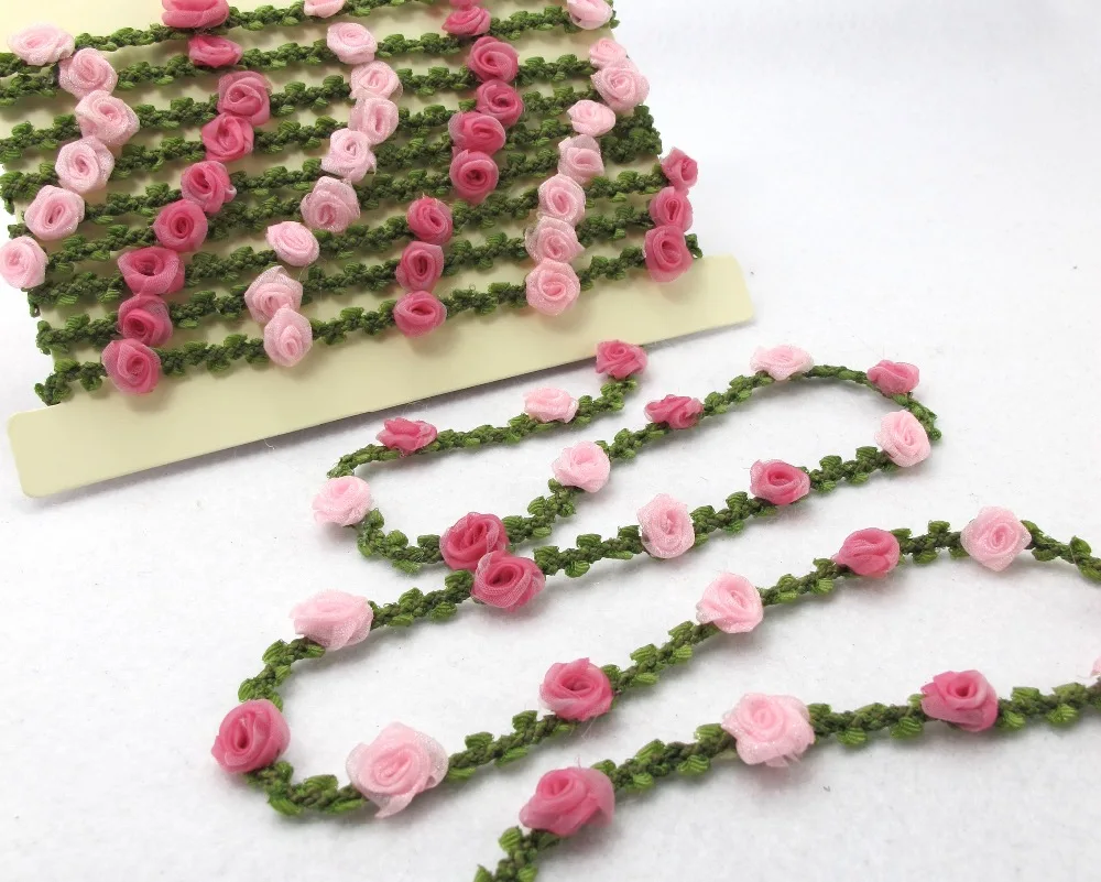 

2 Yards 1/2 Inch Woven Rococo Ribbon Trim|Decorative Floral Ribbon|Scrapbook Materials|Clothing|Decor|Craft Supplies