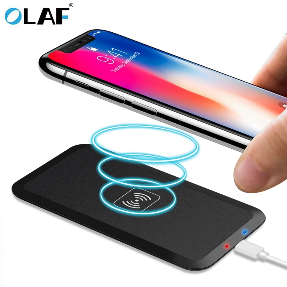 

Qi Wireless Charger for Samsung Galaxy S9 S8 Plus Fashion Charging Dock Cradle Charger for iphone XS MAX XR 8 Plus Fast Charging