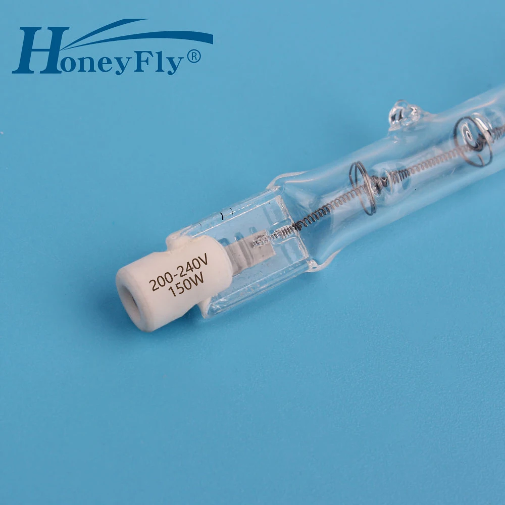 HoneyFly 2 шт. 78 мм линейная галогенная лампа J78 220 V/110 V 100W 150W 200W 250W R7S двухсторонняя нити потолочные светильники кварцевая трубка