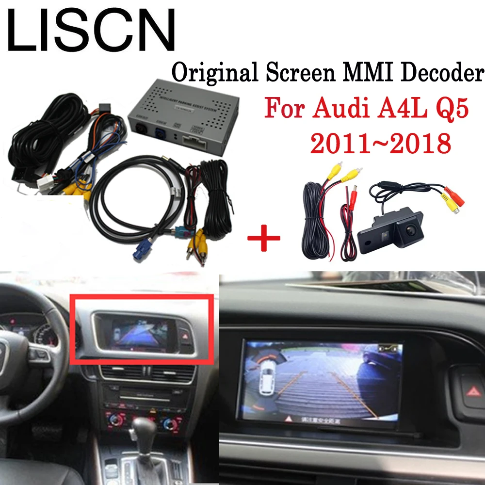 

Front Rear view Camera For Audi Q5 2009~2019 Interface Adapter Original Screen upgrade Display Night backup Camera Decoder