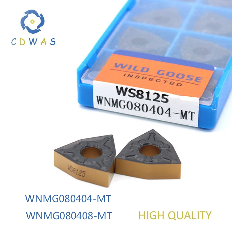 

10PCS High Quality WNMG080404 WNMG080408 MT Tungsten Carbide Insert External Turning Tool Lathe Cutter Tool work for Steel