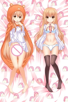 

2018-July update Anime Himouto! Umaru-chan Doma Umaru Sylphynford & Nanan ebina Dakimakura pillowcases hugging Body pillow cover