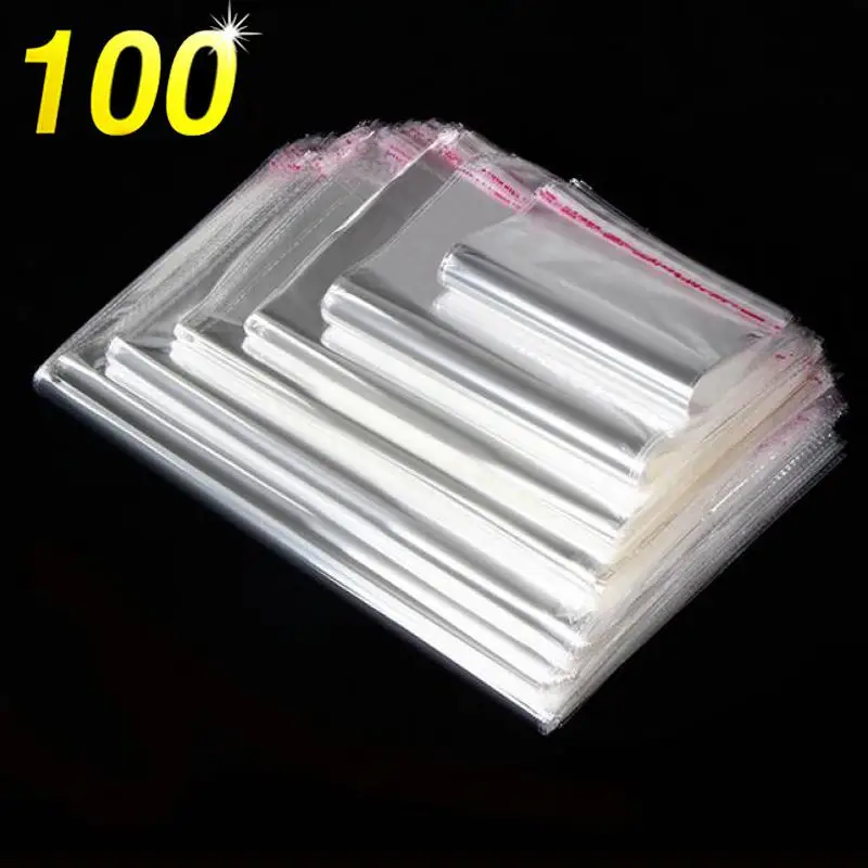 

8x15 cm transparent bags candy biscuits lollipop cake children's day birthday gift wedding Christmas packaging