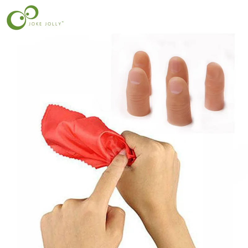 1Pc Soft Thumb Tip Finger Fake Magic Trick Close Up Vanish Appearing
