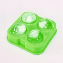 Хоккей mold Бар 4 отверстия хоккей формы сферической Кубок льда Малый Сетка Плесень Круглый