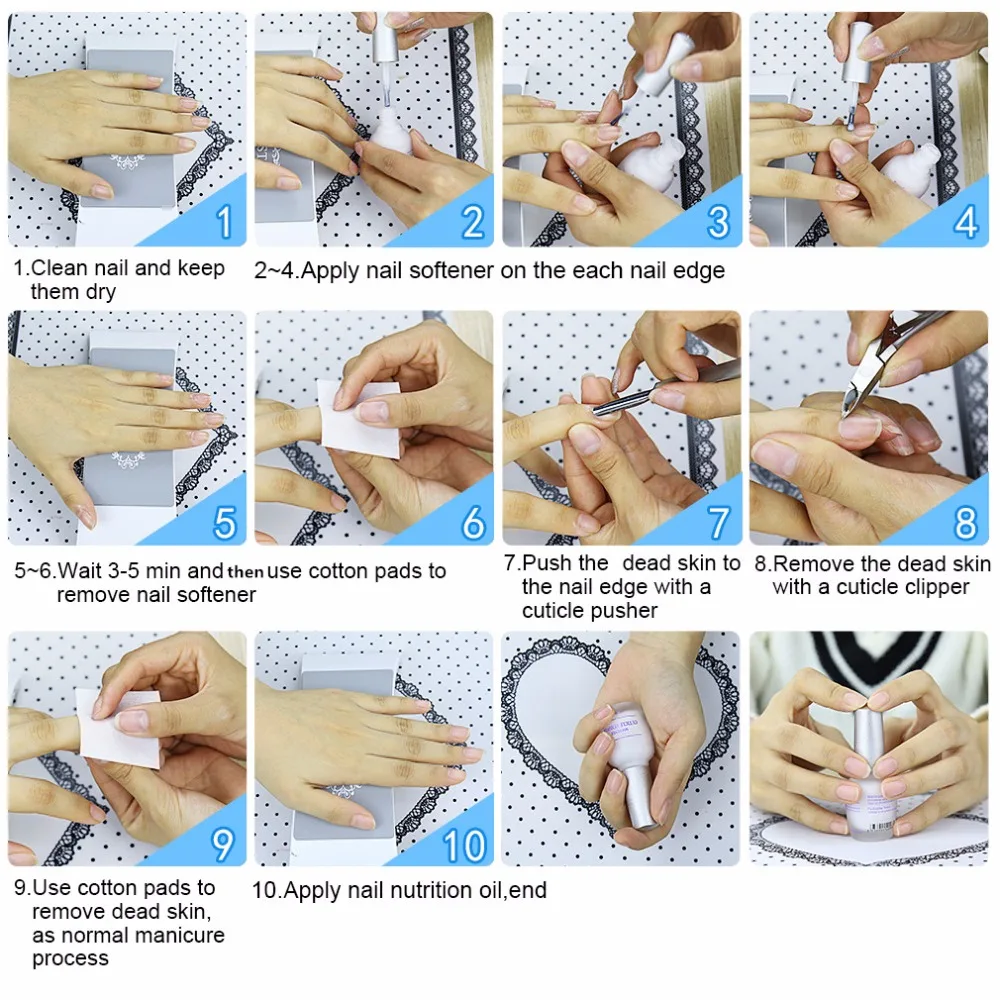 Elite99 12ml Softener Cuticle Remover Finger Tip Deap Skin Soften Oil Nail Polish Oil Gel