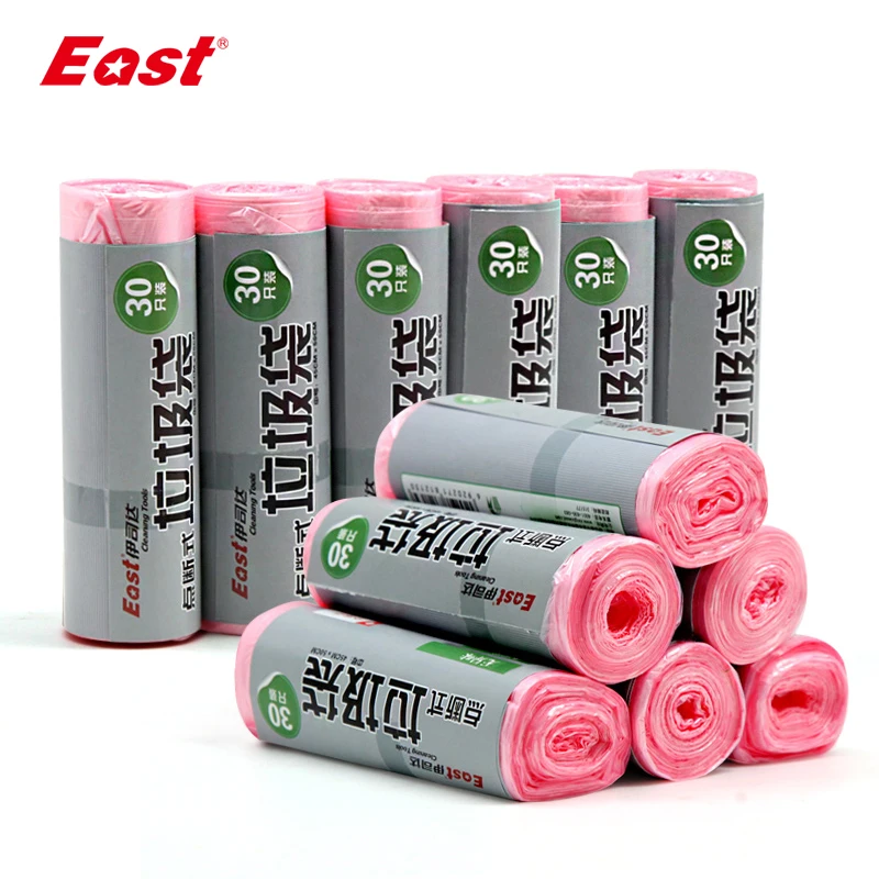 

East High Quality Garbage Bags Set Flat Top Type Trash Waste Bags Large Strong Kitchen Rubbish Bag