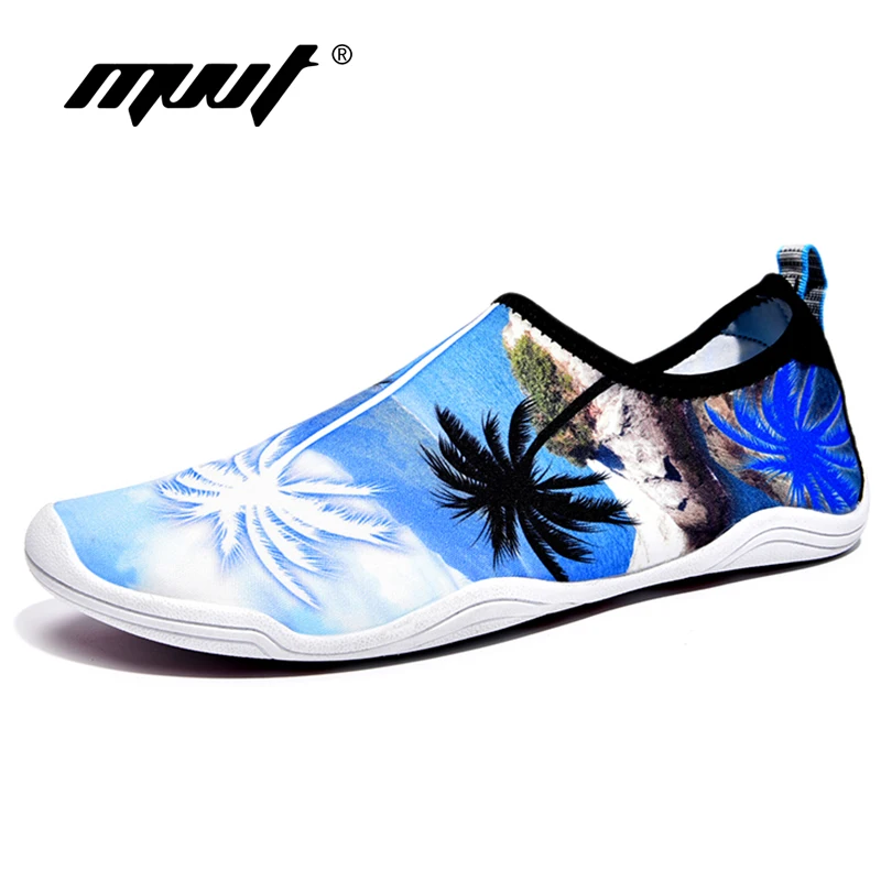 

MVVT 2018 Summer New Aqua Shoes Breathable Cool Water Men Sneaker Soft Stretch Fabric Sport Shoes Beach Running Shoes For Men