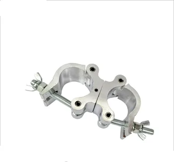 

300KG Small Double Clasp Alumium Clamp Hook Fit Tube Size 40-52mm For LED Par Light Moving Head Light Free Shipping