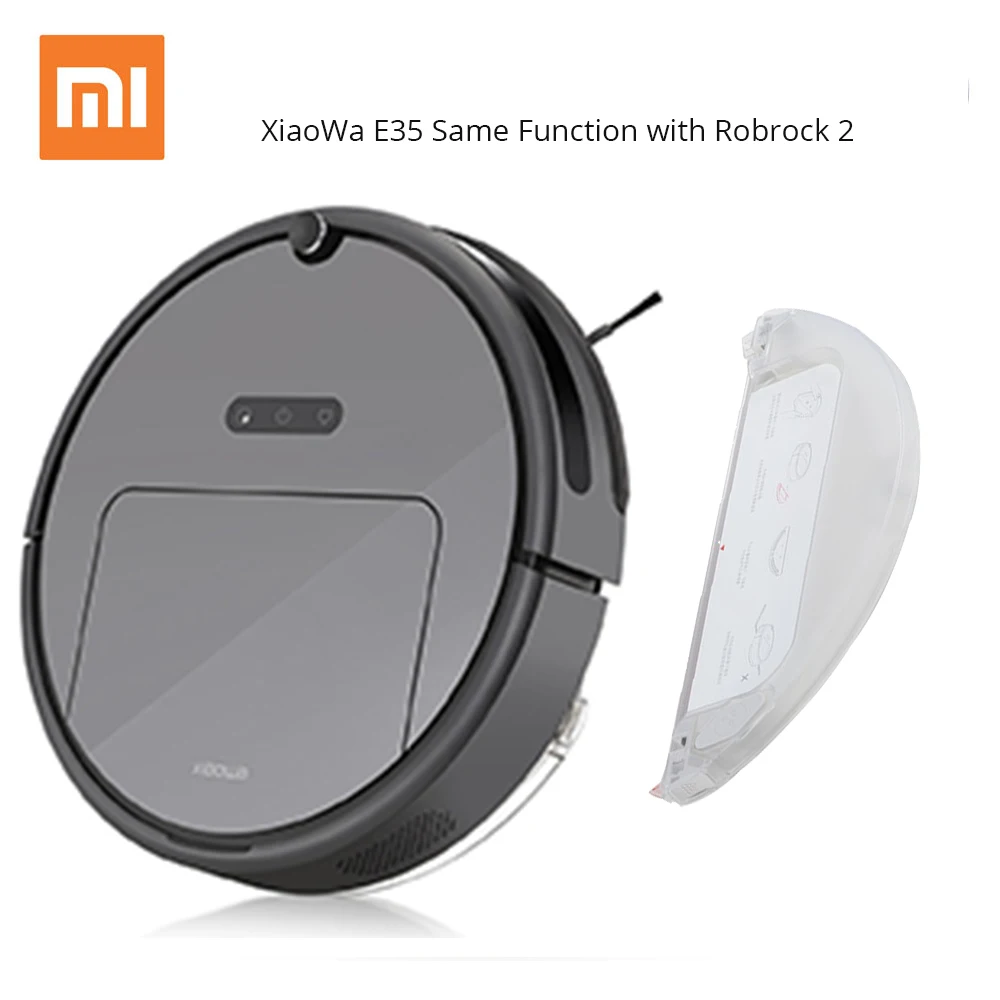 Xiaomi XiaoWa Sweeping Robot Vacuum Cleaner Smart Home Automatic Wiping Mopping Machine E35 Planning Version 2000Pa-Black Xiaomi XiaoWa Sweeping Robot Vacuum Cleaner Smart Home Automatic Wiping Mopping Machine E35 Planning Version 2000Pa-Black