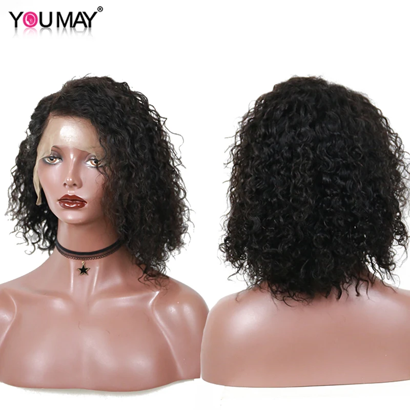 Curly Bob Wig 130 Density Glueless Full Lace Wig Peruvian Human Hair For Women Free Part Hairstyle You May Remy Hair Curly Bob Wig 130 Density Glueless Full Lace Wig Peruvian Human Hair For Women Free Part Hairstyle You May Remy Hair
