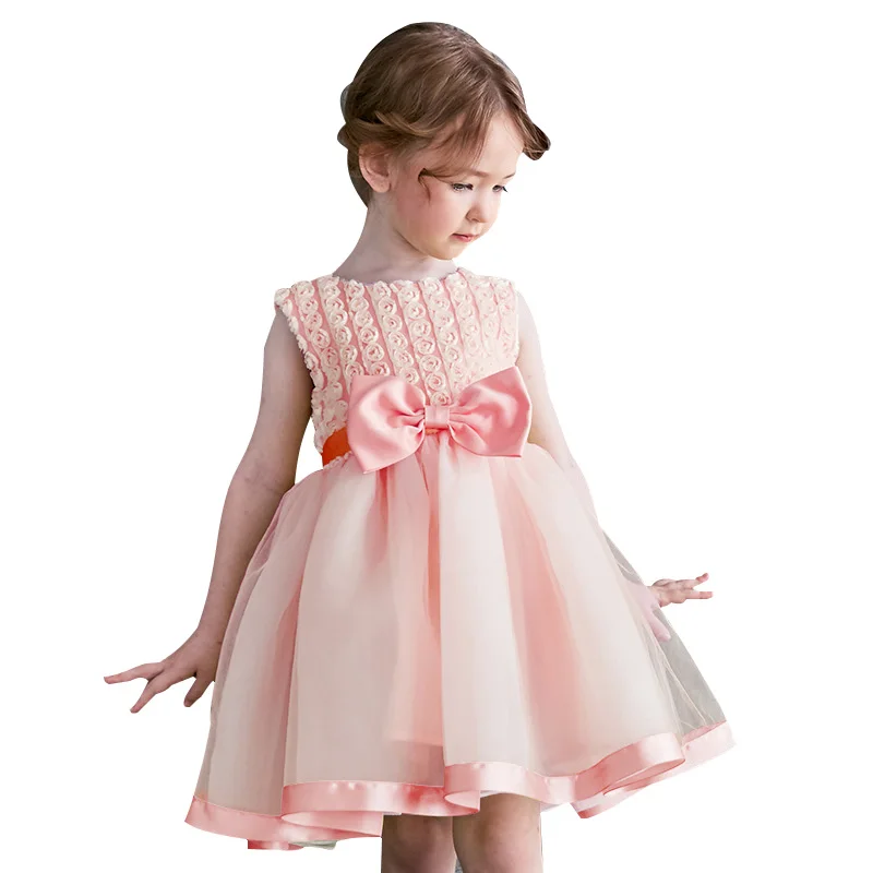 

Little Girls Ceremonies Dress Baby Children's Clothing Tutu Kids Party Dress for Girl Clothes Wedding Gown Vestidos Robe Fille