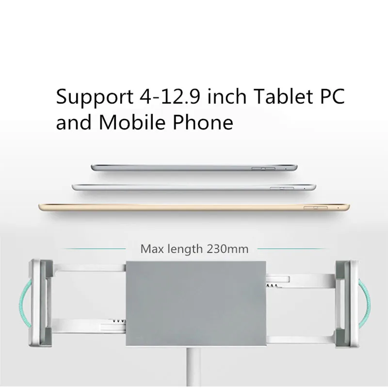 Arvin 360 Вращающийся длинный кожаный держатель Подставка для планшета Ipad Air Pro 4 12 9