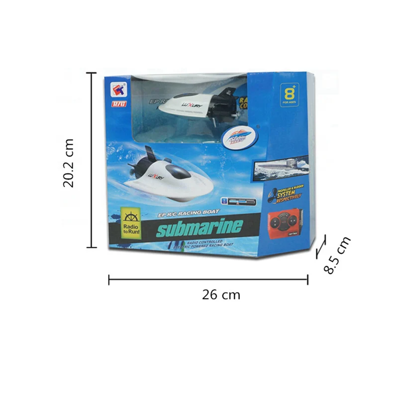 Детская подводная лодка гоночная лодка с высоким питанием пульт дистанционного управления погружной лодки игрушки подводная лодка на радиоуправлении 27 МГц подарок