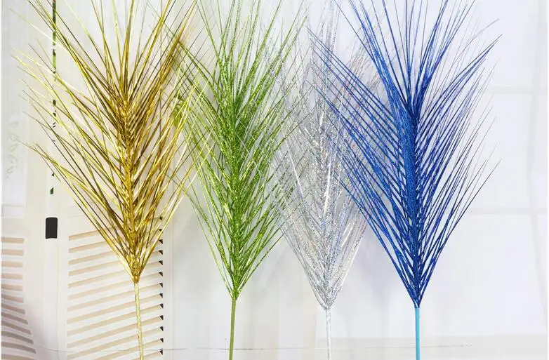 glitter flower Christmas tree decoration fern leaf pine tree Christmas