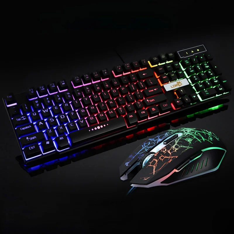 Rainbow клавиатура km-2501. Ziyou lang клавиатура t5. светящаяся клавиатура и мышка. клавиатура и мышь с подсветкой. игровая клавиатура с подсветкой.