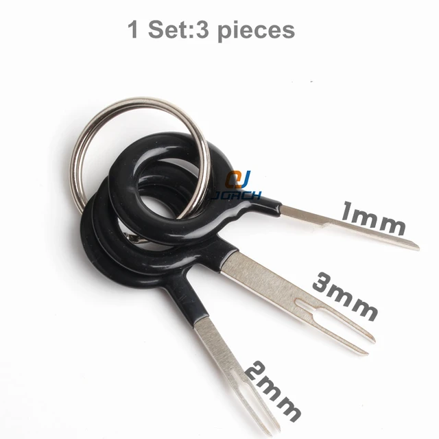 3 Pcs Stecker Pin Entfernung Auto Auto Stecker Platine Kabelbaum Terminal  Extraktion Pick Crimp Pin Zurück Nadel Set