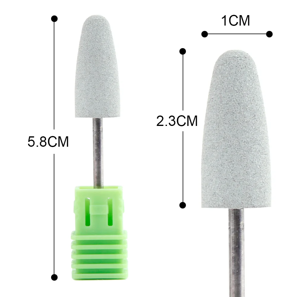 Silicone Ceramic Nails Drill Bit Polisher Rubber Remover Electric Manicure Machine Tools