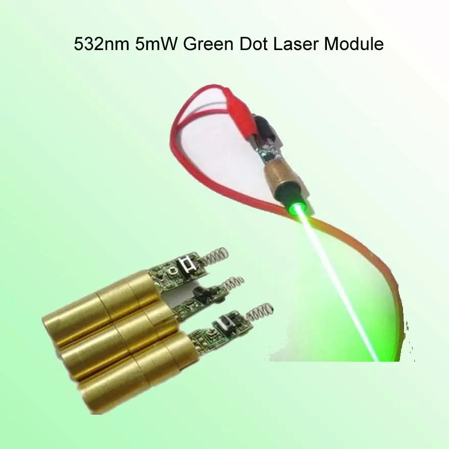 Free shipping 532nm 5mW Green Dot Laser Module for green Laser Pointer