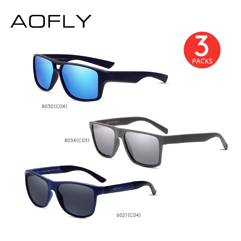 AOFLY 3 упаковки солнцезащитных очков для мужчин и женщин посылка распродажа комплект из 3 очков - Цвет линз: MPACK7
