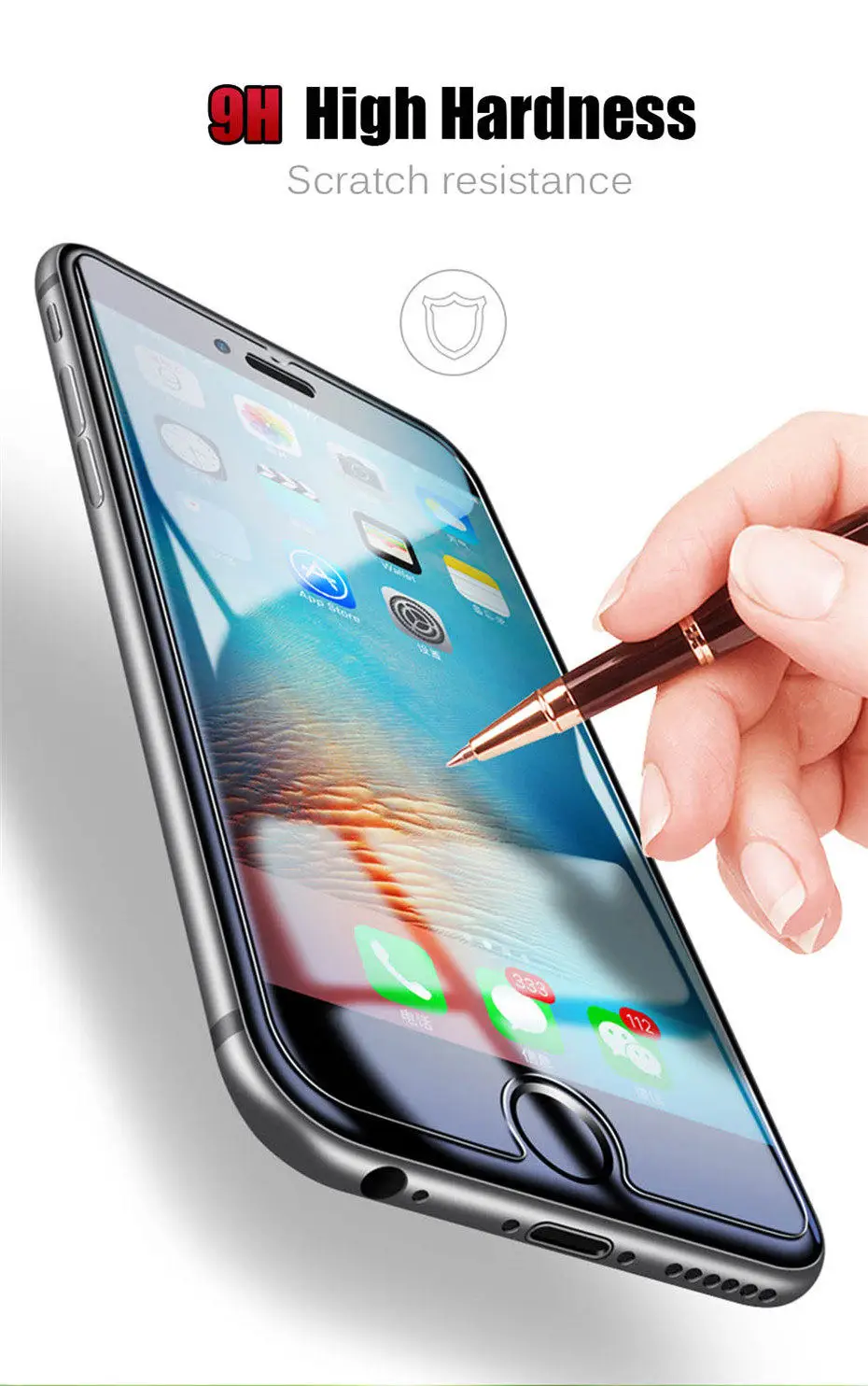 MOUSEMI Protective Glass For iPhone 5s 6 Plus 8 X Explosion Proof Ultra Thin Film Screen Protector For iPhone 7 Tempered Glass (7)